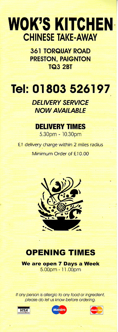 Wok's Kitchen Paignton