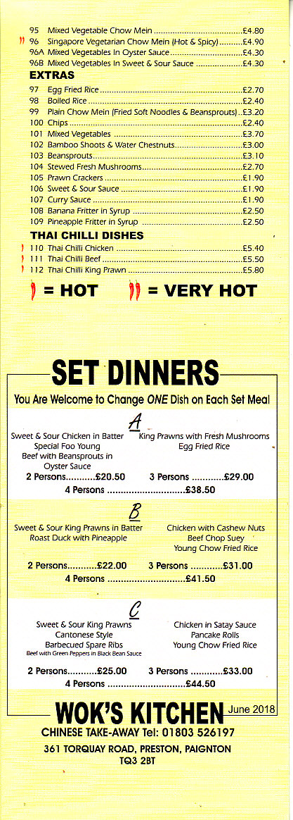 Wok's Kitchen Paignton