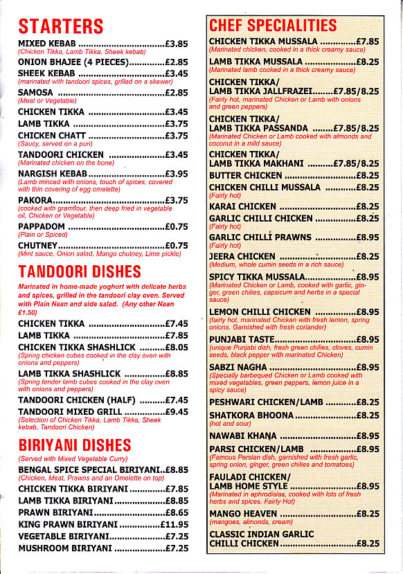 Bengal Spice Paignton