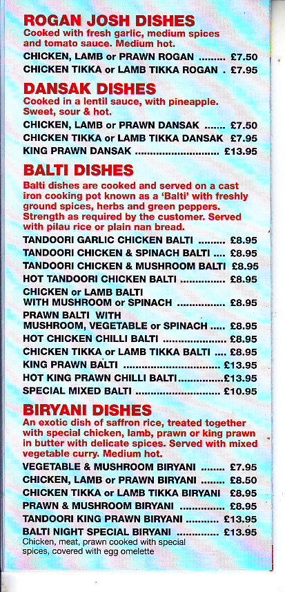 Balti Night Brixham