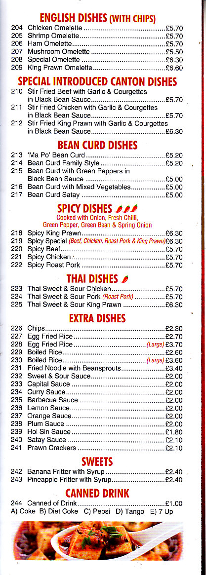 Ming garden Brixham menu