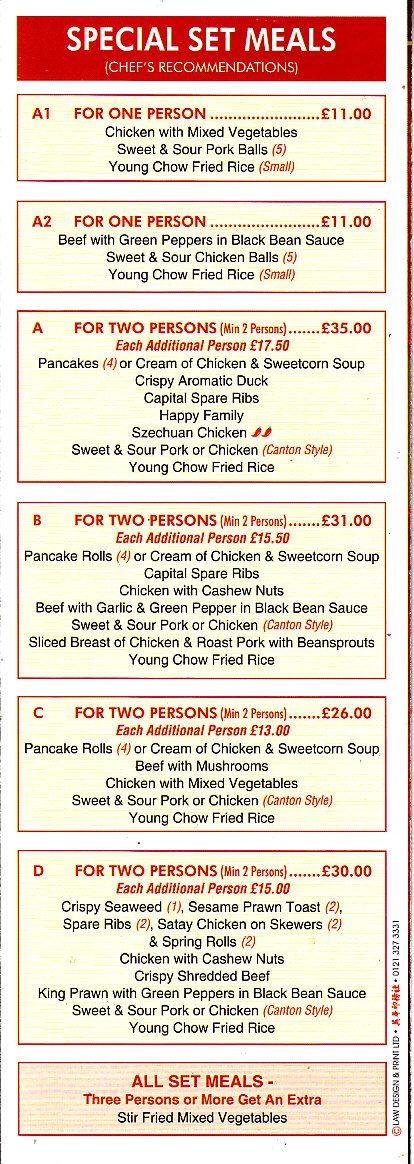 Ming garden Brixham menu